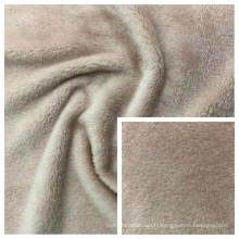 Flanelle double polyester 100% avec tissu tricoté teint
